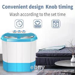 Dorm Portable Mini Washing Machine 4.5kg Twin Tub Compact Dryer Laundry Washer