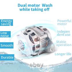 Dorm Portable Mini Washing Machine 4.5kg Twin Tub Compact Dryer Laundry Washer