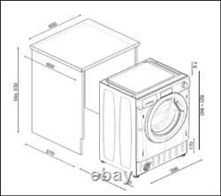 Haier HWDQ90B416FWB-UK 9/5kg 1600spin Fully Integrated Washer & Dryer White