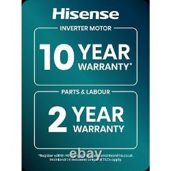 Hisense WD5S1045BW Free Standing Washer Dryer 10Kg 1400 rpm White D Rated