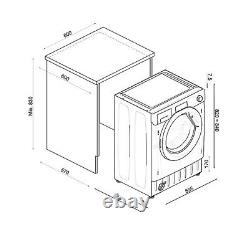 Hoover HBDOS695TAMCET Built-in Washer Dryer 9kg Wash/5kg wash/dry, 1600 Spin