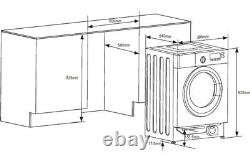Prima PRLD375 Built In Intergrated 8kg / 6kg 1400rpm Washer Dryer White 60cm
