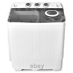 Twin Tub Washing Machine 2-in-1 Washer &Spin Dryer Semi-automatic Laundry Washer