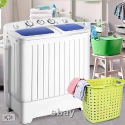 Twin Tub Washing Machine Compact Mini Laundry Washer 5KG Washer+3KG Dryer