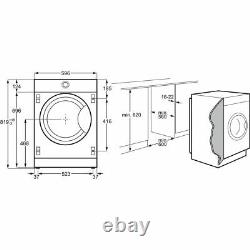 Zanussi Z816WT85BI Built In Washer Dryer 8Kg 1600 rpm White E
