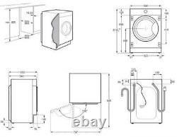 Zanussi Z816WT85BI Washer Dryer Integrated 8kg + 4kg 1600 rpm GRADE A