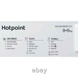 Lave-linge séchant intégré Hotpoint BIWDHG961485UK 9 kg / 6 kg avec 1400 tr / min Blanc