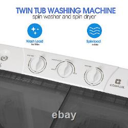 Machine à laver portable compacte à double cuve Mini Twin Tub de 8,5 kg avec essoreuse